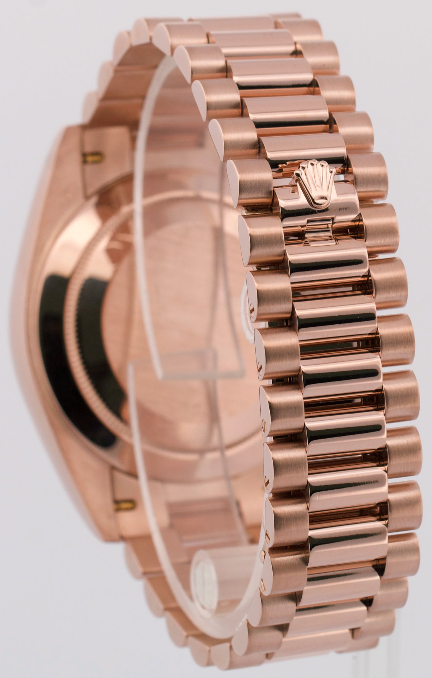 PAPERS Rolex Day-Date President 40mm CHOCOLATE ROMAN Brown 18K Gold 228235 BOX