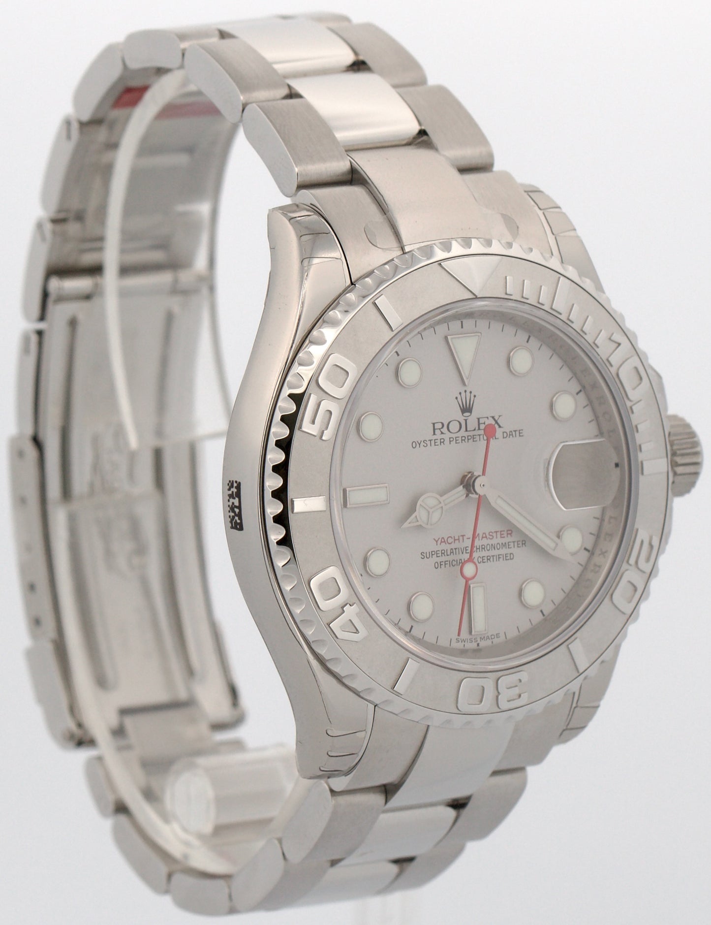 NOS Stickered Rolex Yacht-Master 16622 Platinum Stainless Steel 40mm Watch BOX