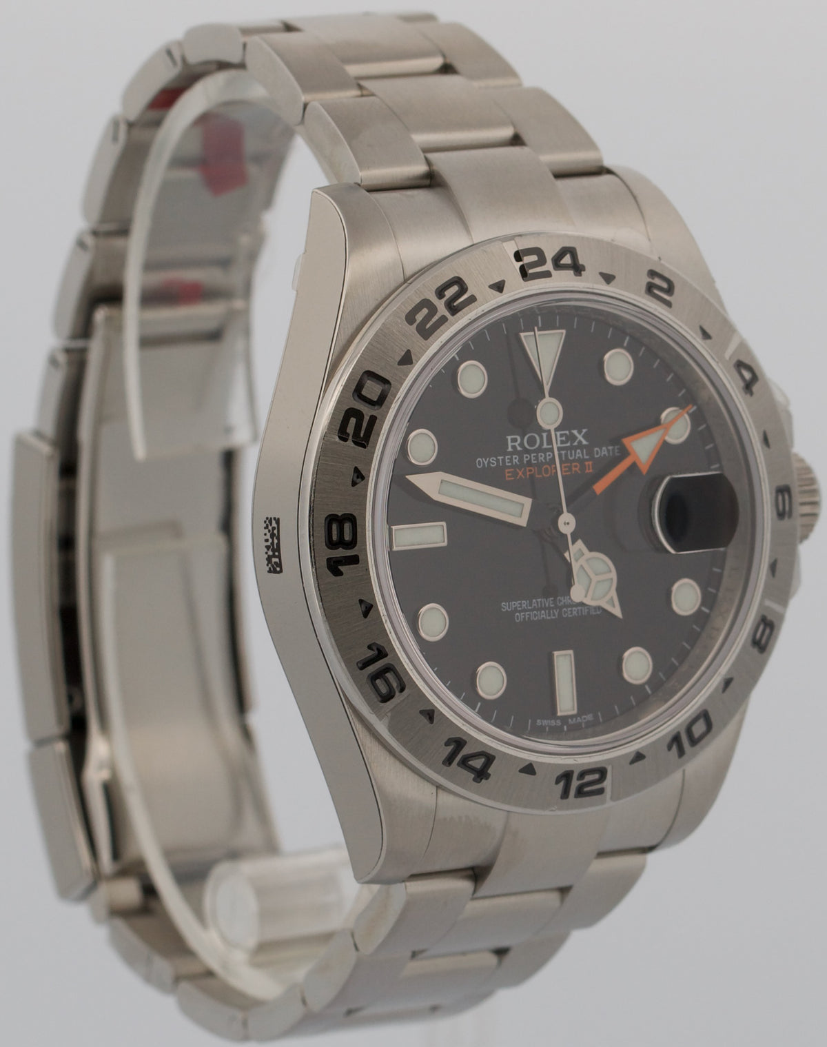 NOS Stickered Rolex Explorer II 216570 Black Stainless Steel 42mm Box Papers
