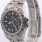 Rolex Explorer II 16570 Black Rehaut 3186 Stainless Steel No-Holes 40mm Watch