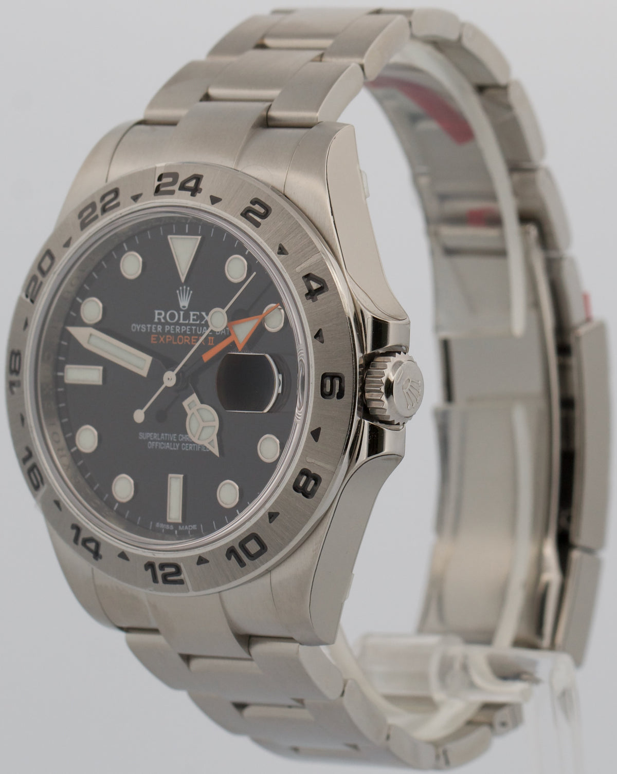 NOS Stickered Rolex Explorer II 216570 Black Stainless Steel 42mm Box Papers