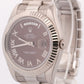 Rolex Day-Date II Presidential Brown HAVANA ROMAN 18K Gold 41mm 218239 BOX