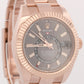 2023 PAPERS Rolex Sky-Dweller Rose Gold SLATE Gray Rhodium 42mm 326935 BOX