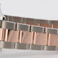 Rolex DateJust 36mm SUNBEAM Black Dial 18K Everose Gold Steel 116201 Watch