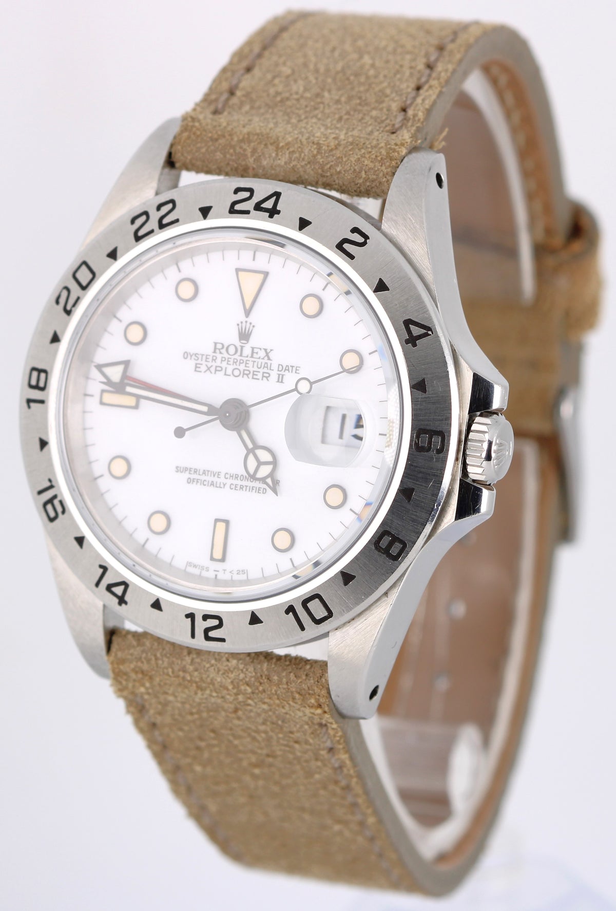 Rolex Explorer II 16570 Chi Chi Di Mais Polar White 40mm Stainless Steel Watch