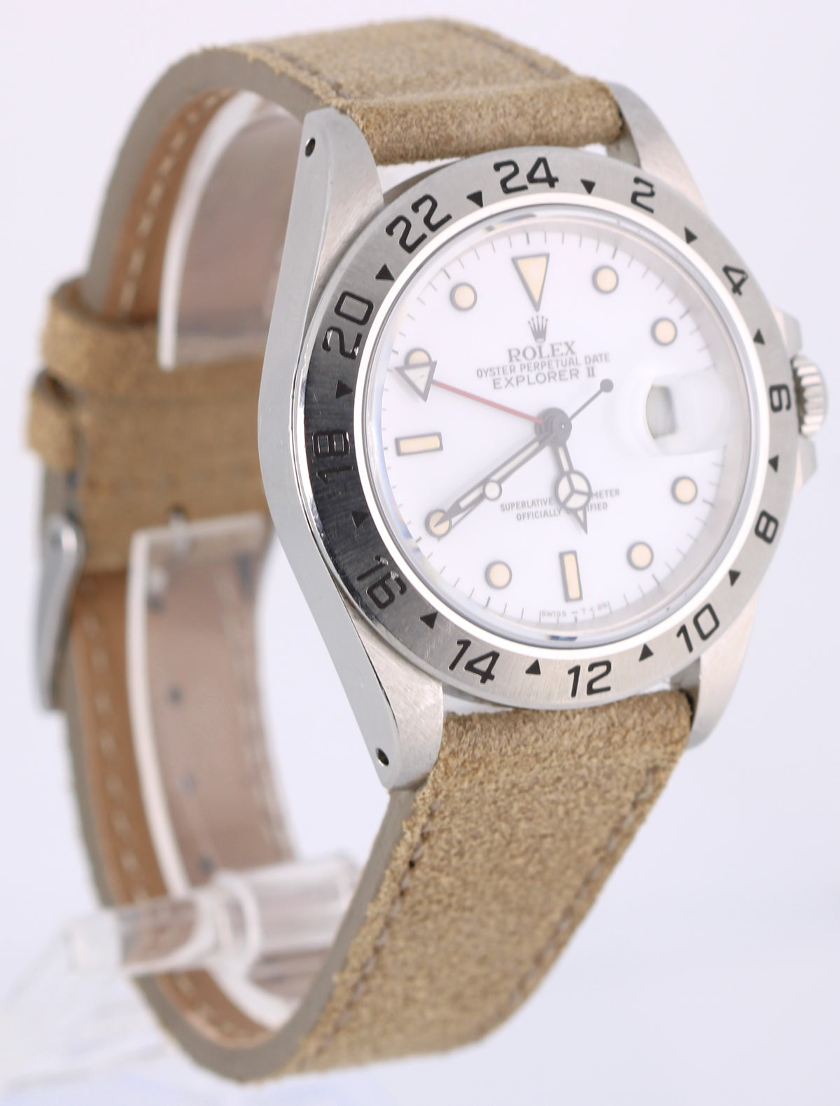 Rolex Explorer II 16570 Chi Chi Di Mais Polar White 40mm Stainless Steel Watch