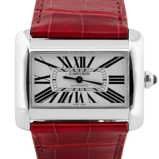 2024 Service Cartier Tank Divan 38mm Stainless Steel Watch 2612 / W6300755 BOX