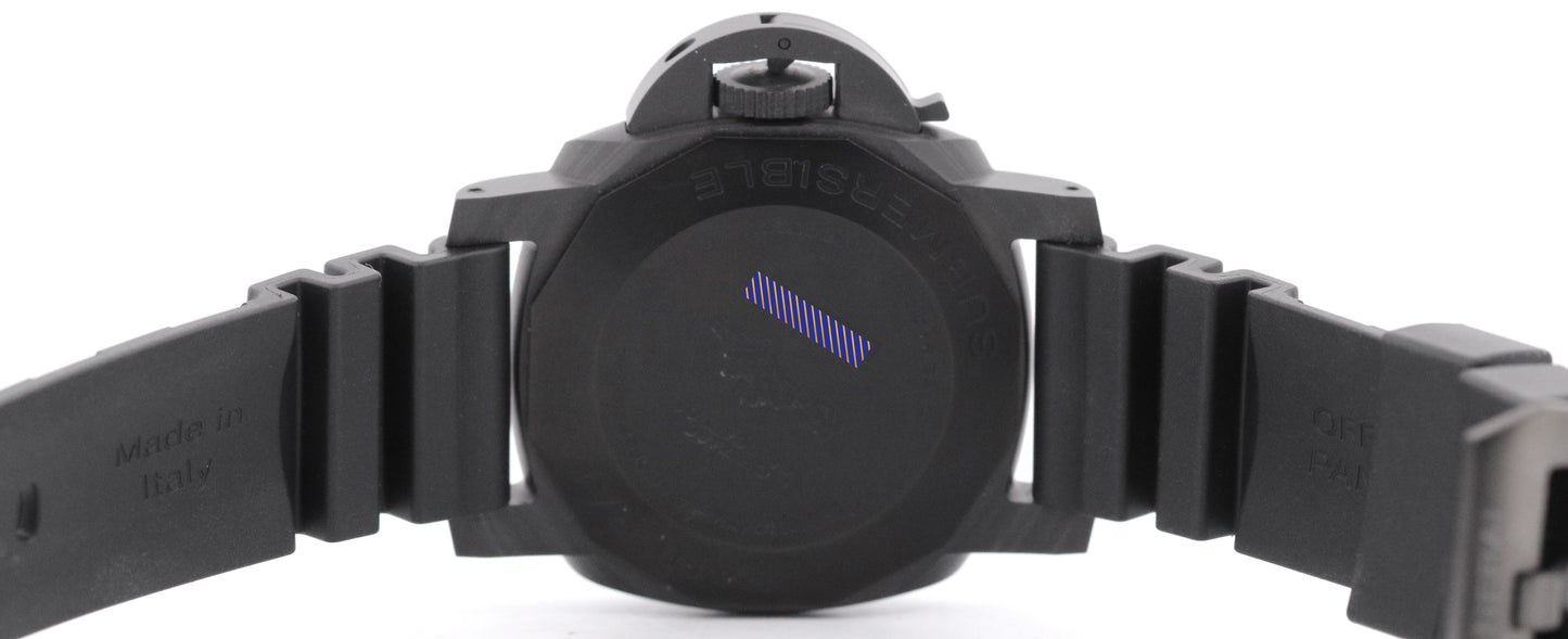 2025 Panerai Submersible Carbotech PAM01231 Black Blue Rubber 42mm Box Papers