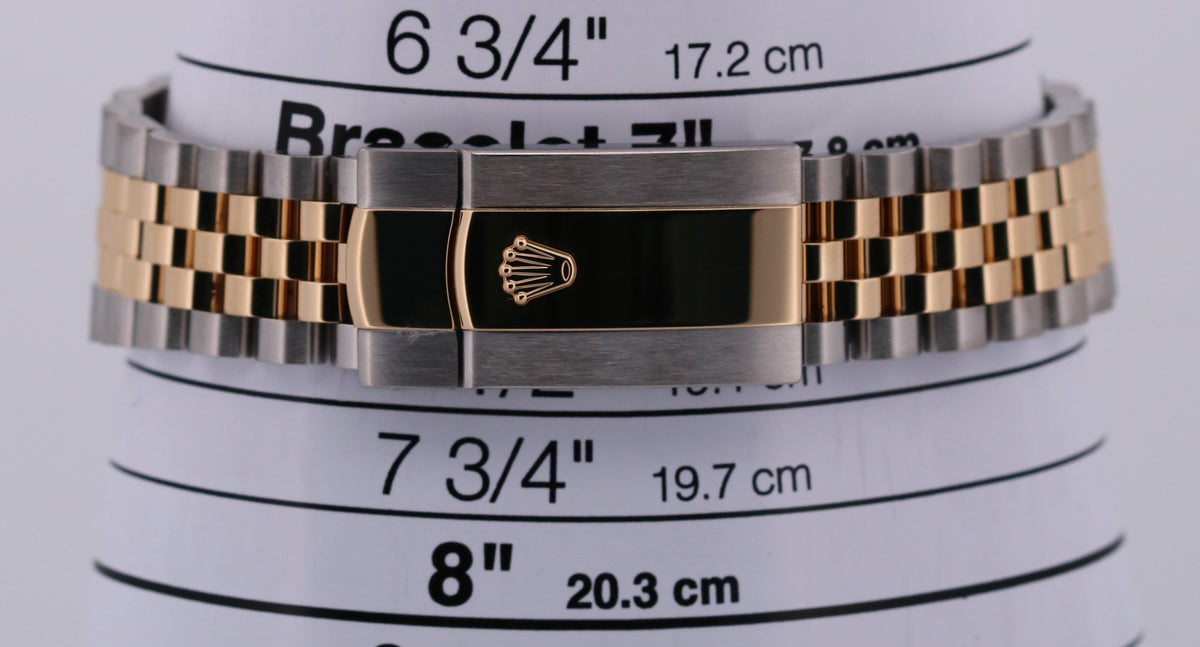 2024 Rolex DateJust 126333 Champagne Diamond 18K Steel Jubilee 41mm Box Papers