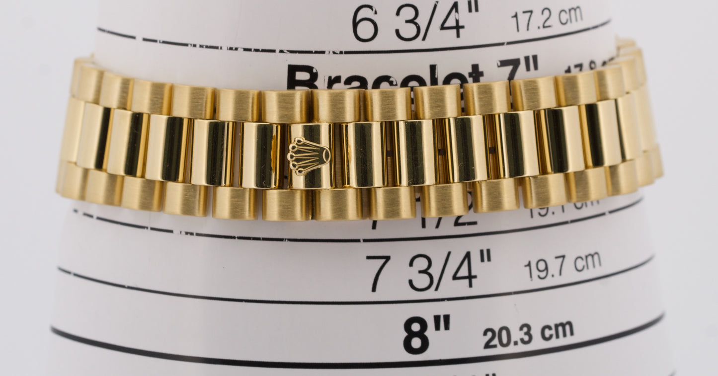 Rolex Day-Date President CROWN COLLECTION 18K Gold MOP DIAMOND 36mm 18138 BOX