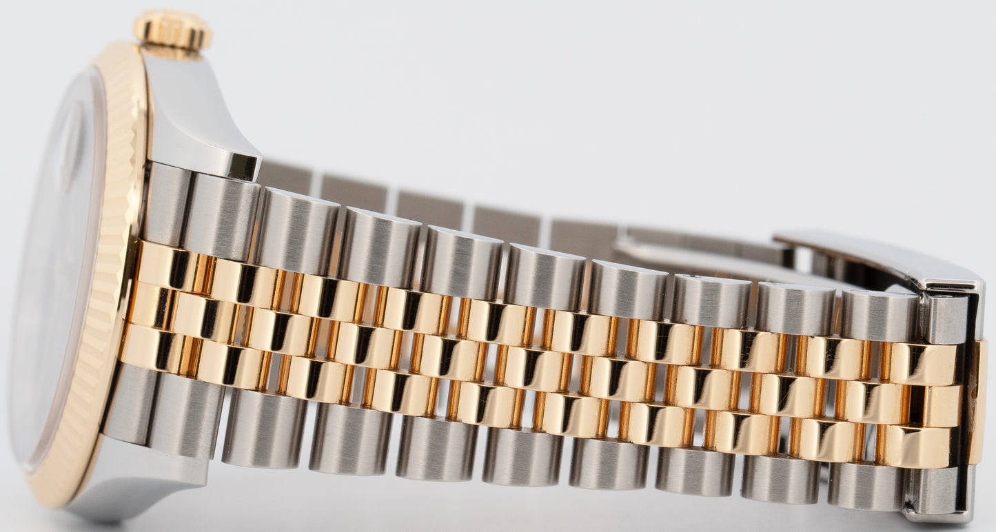 FEB 2026 PAPERS Rolex DateJust WIMBLEDON 36mm Steel 18K JUBILEE Watch 126233 BOX