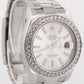 Rolex DateJust II 41mm SILVER Stainless Steel DIAMOND BEZEL Oyster 116300 BOX