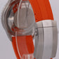 Breitling SuperOcean A17375 42mm Rainbow Orange Black Steel Automatic Watch