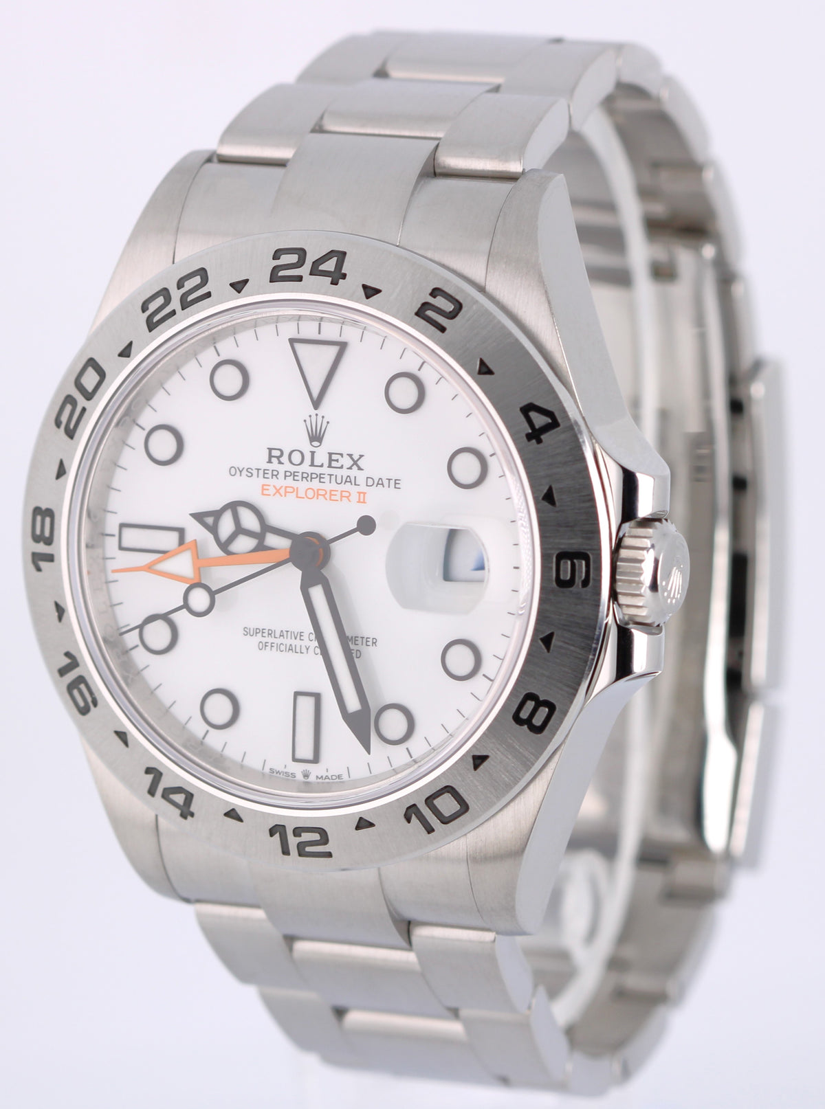 April 2026 Rolex Explorer II 226570 Polar White 42mm Steel Watch Box Papers