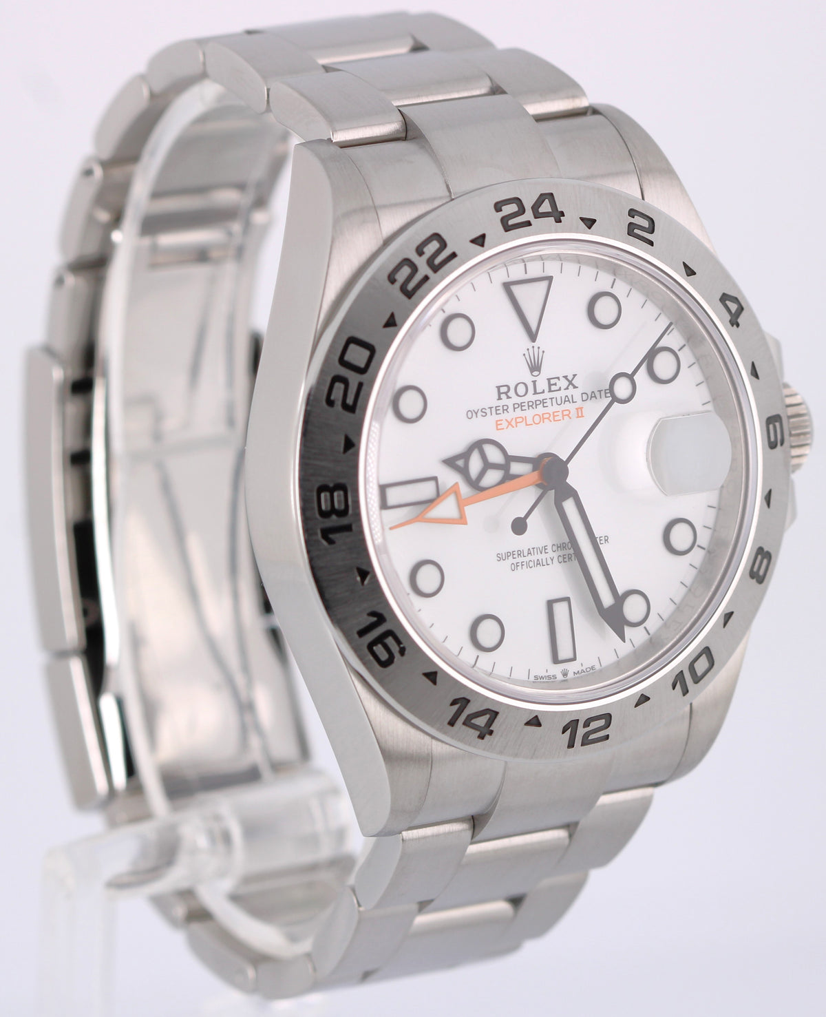 April 2026 Rolex Explorer II 226570 Polar White 42mm Steel Watch Box Papers