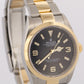 2023 PAPERS Rolex Explorer I Black TWO-TONE 18K Gold Steel 36mm 124273 Watch BOX