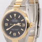 2023 PAPERS Rolex Explorer I Black TWO-TONE 18K Gold Steel 36mm 124273 Watch BOX