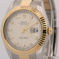 PAPERS Rolex Datejust II IVORY DIAMOND 18K Yellow Gold Steel 41mm 116333 BOX