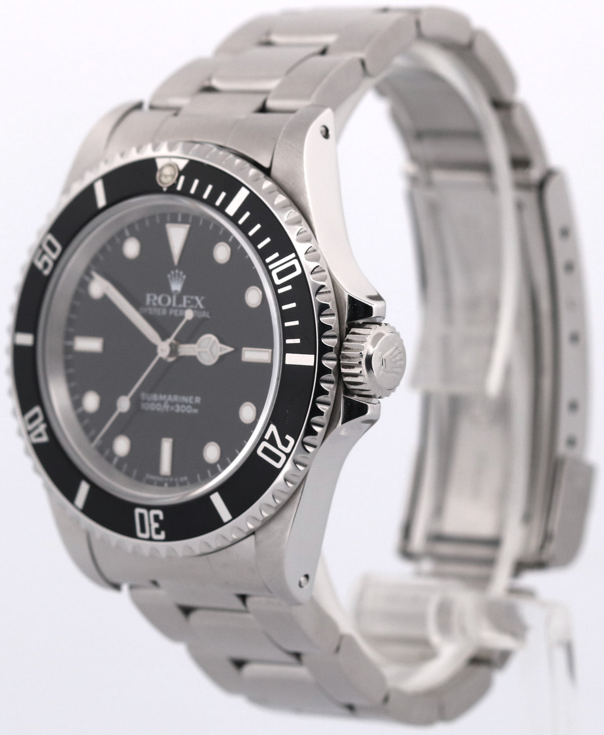 1993 Rolex Submariner No-Date 14060 Black Stainless Steel 40mm Oyster Watch