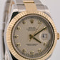 PAPERS Rolex Datejust II IVORY DIAMOND 18K Yellow Gold Steel 41mm 116333 BOX