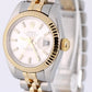 2005 Rolex Lady Datejust 26 179173 Two-Tone 18k Silver 26mm Watch Box Papers