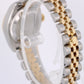 2005 Rolex Lady Datejust 26 179173 Two-Tone 18k Silver 26mm Watch Box Papers
