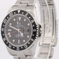 Rolex GMT-Master II 40mm BLACK Stainless Steel Red Oyster Date 16710 Watch