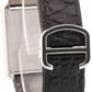 Cartier Tank Solo Stainless Steel WHITE Roman Quartz 2715 W1018355 Leather Watch