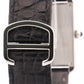 Cartier Tank Solo Stainless Steel WHITE Roman Quartz 2715 W1018355 Leather Watch