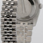 Rolex DateJust 116234 White Roman 18K Gold Steel Fluted Super Jubilee 36mm Watch