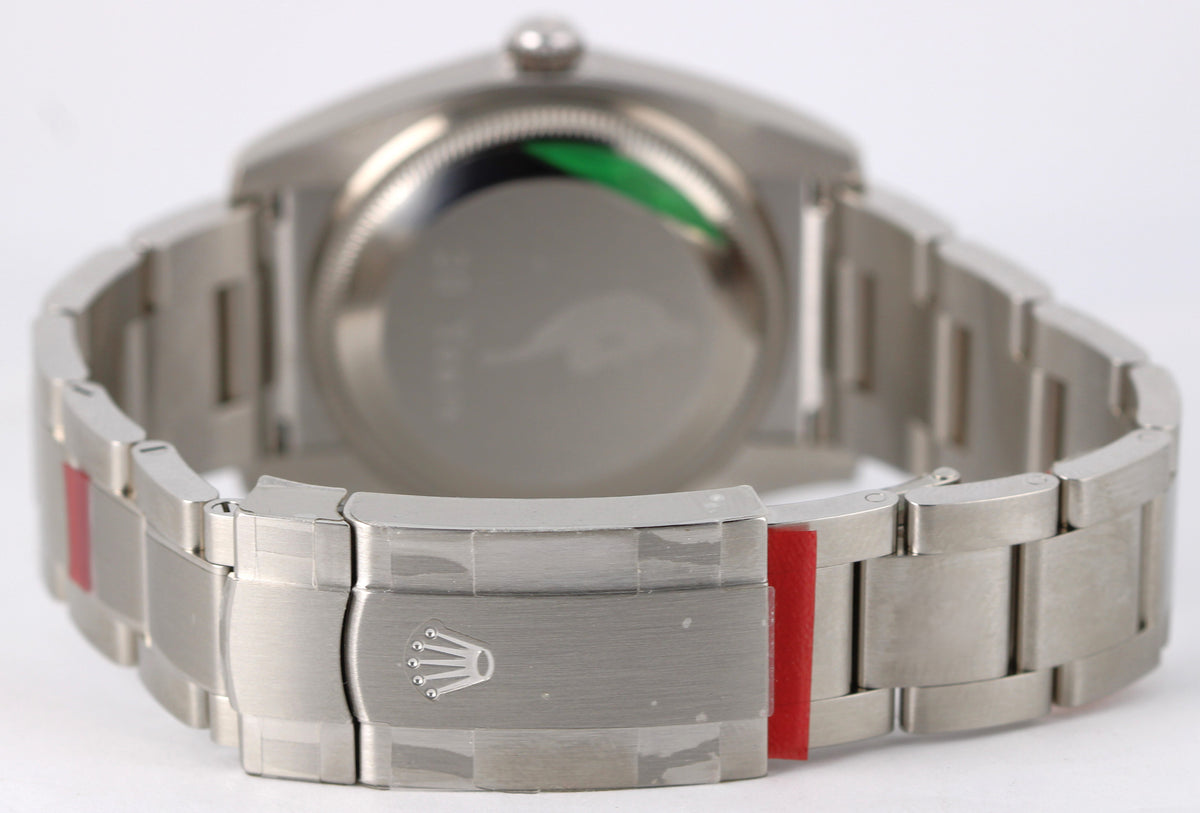 NOS Stickered 2016 Rolex Oyster Perpetual 114200 Silver 34mm Watch Box Papers