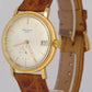 VINTAGE Patek Philippe Calatrava 36mm Silver AUTOMATIC 18K Yellow Gold 3445