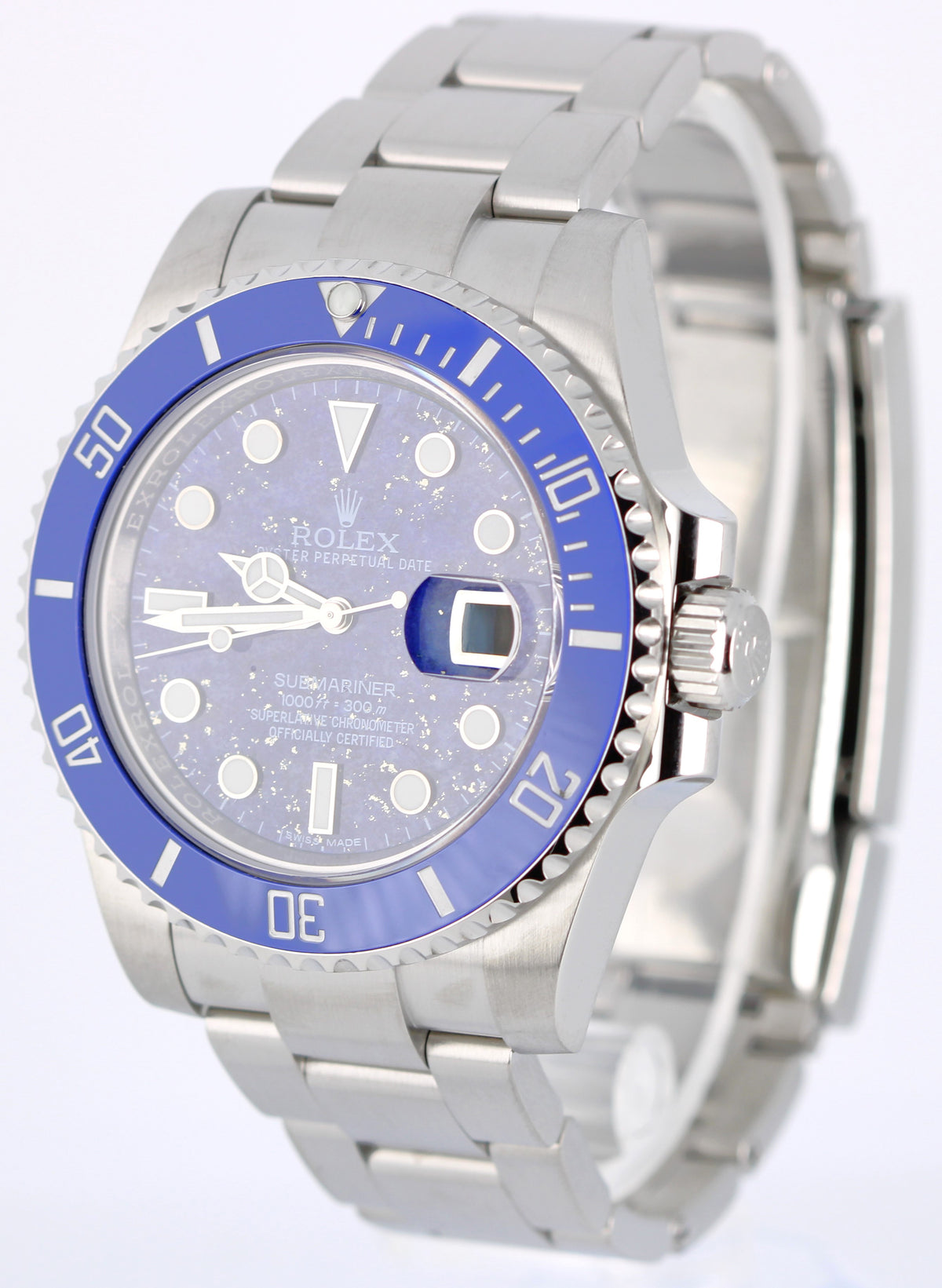 Rolex Submariner Date 116610 Wildman Blue Lapis Lazuli Stone 40mm Steel Watch