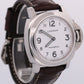 2009 Panerai Luminor Base PAM00114 Steel White 44mm Manual PAM114 Box Papers
