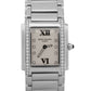 Ladies Patek Philippe Twenty-4 Ivory Steel DIAMOND 25mm Quartz Watch 4910/010