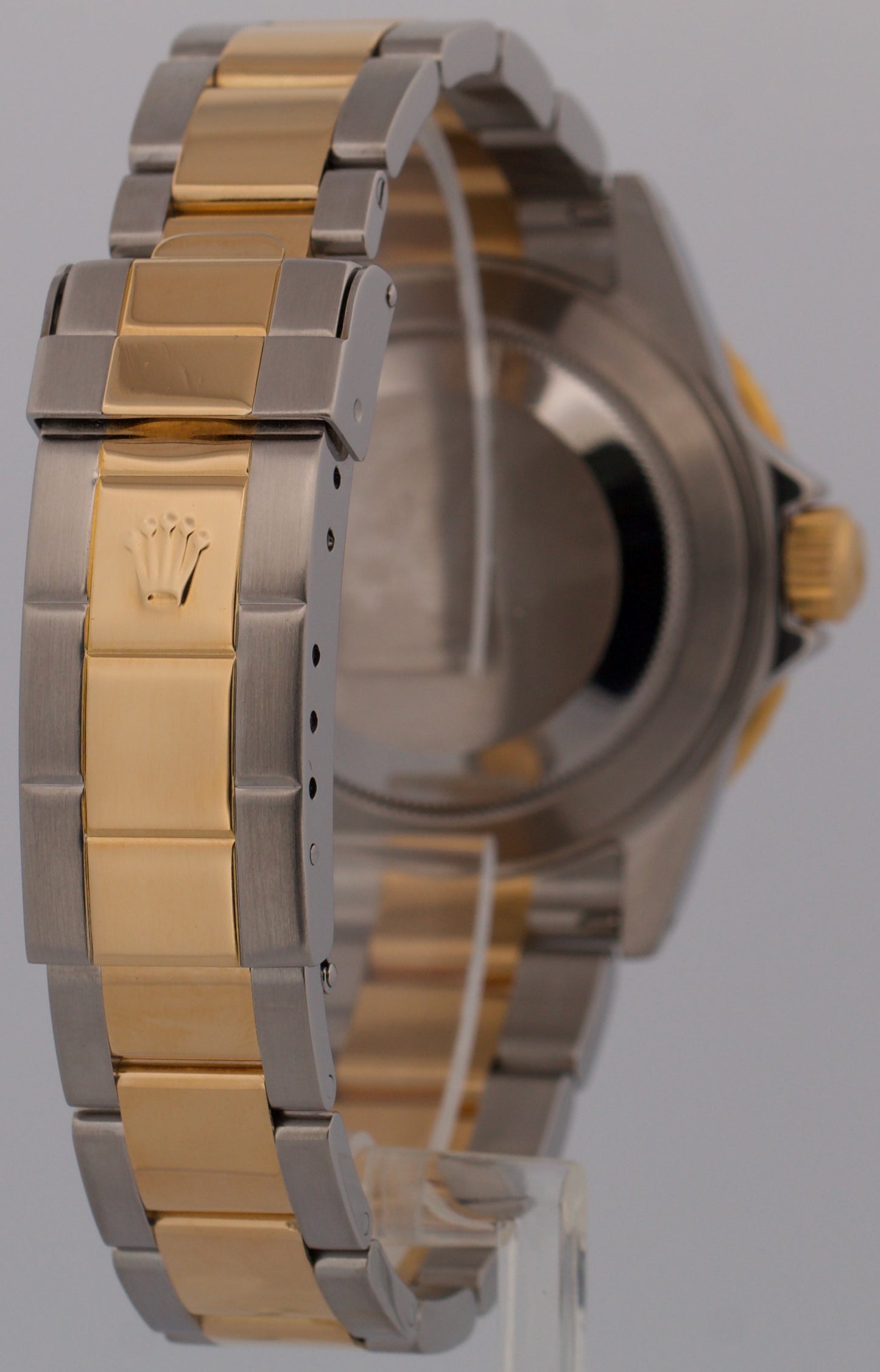 PAPERS Rolex Submariner 40mm BLUE 18K Yellow GOLD BUCKLE Stainless 16613 BOX