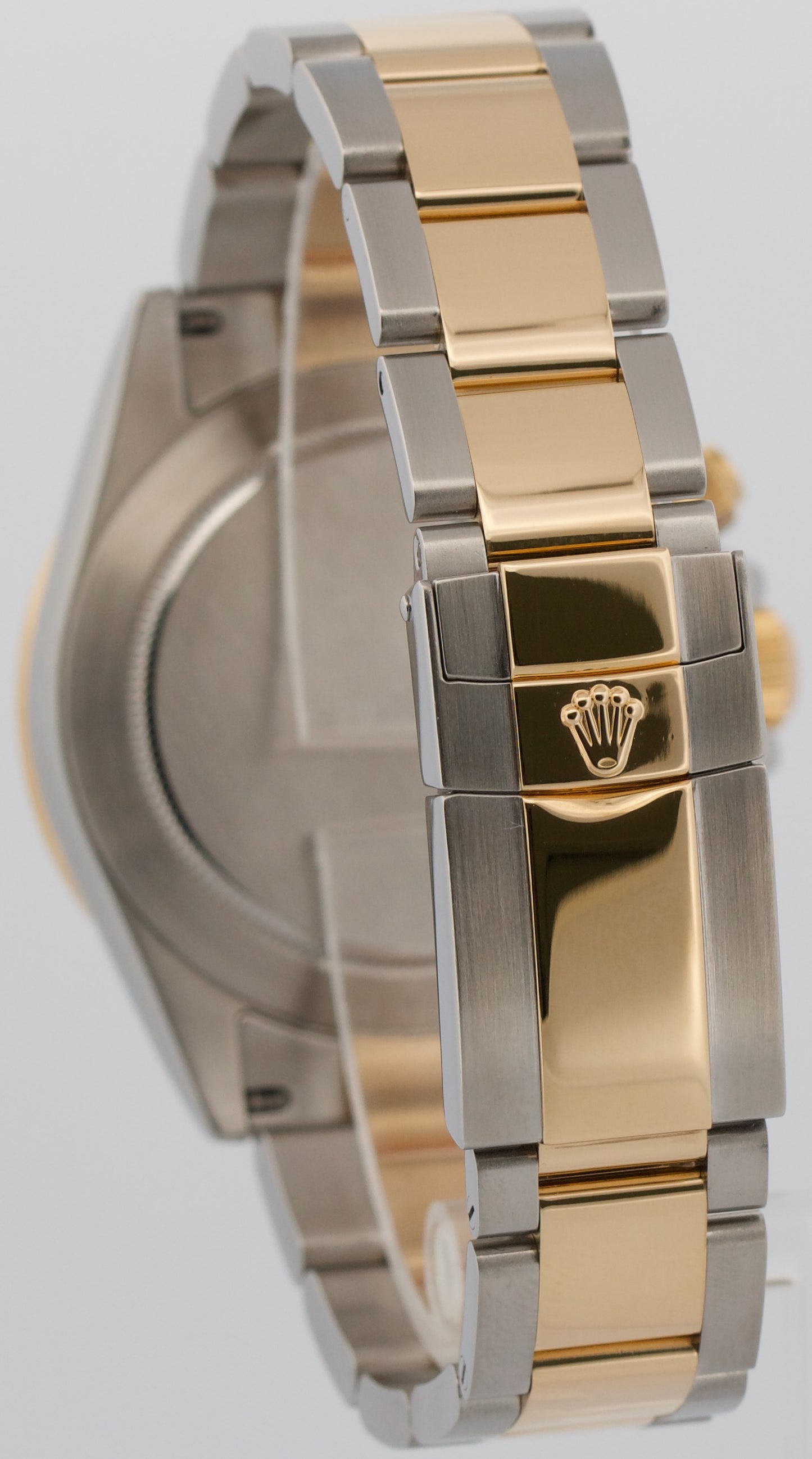 2008 Rolex Daytona Cosmograph 116523 Two-Tone Gold Steel Black 40mm Box Papers