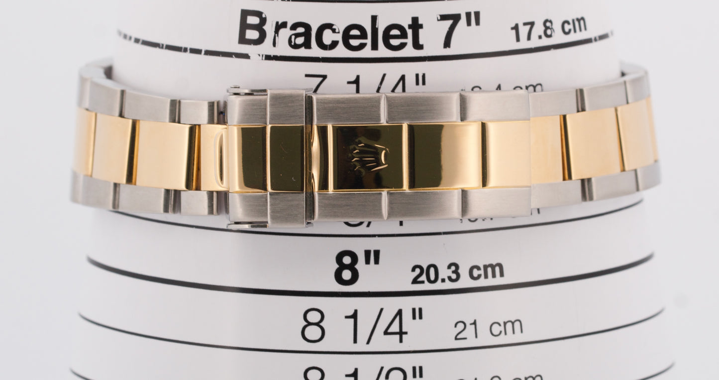 PAPERS Rolex Submariner 40mm BLUE 18K Yellow GOLD BUCKLE Stainless 16613 BOX