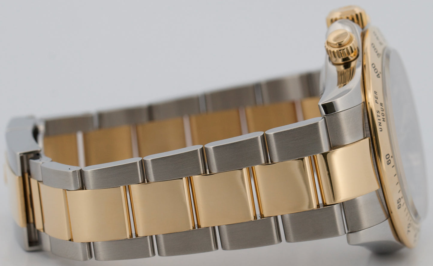 2008 Rolex Daytona Cosmograph 116523 Two-Tone Gold Steel Black 40mm Box Papers