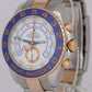 Men's Rolex Yacht-Master II 44mm BLUE HANDS 18K Rose Gold Stainless Steel 116681