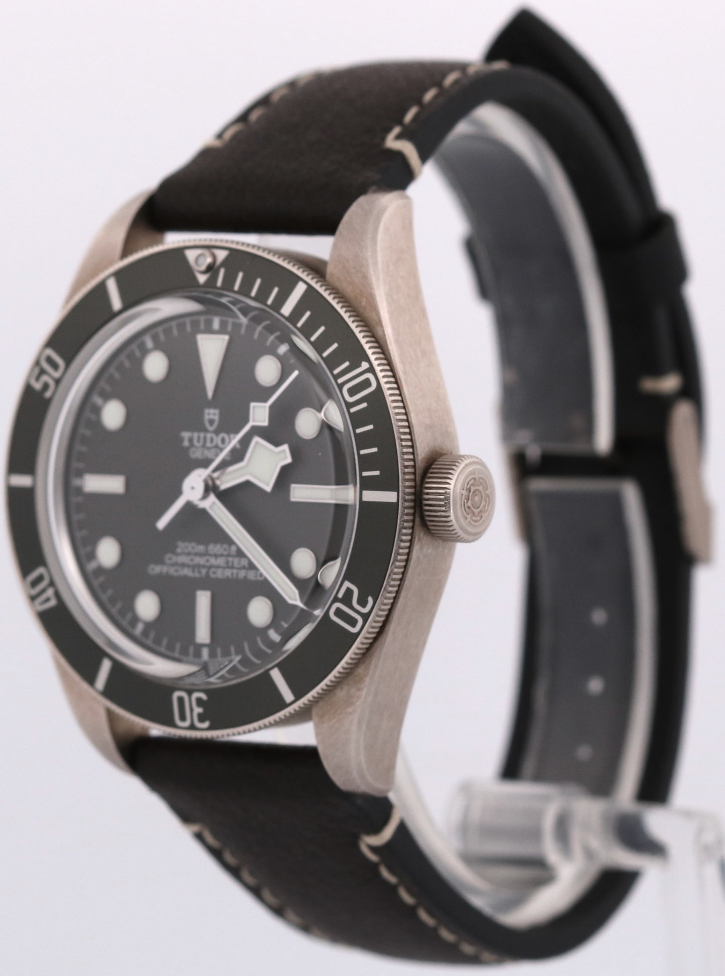 2021 Tudor Black Bay 58 79010SG 925 Sterling Silver Leather 39mm Box Papers