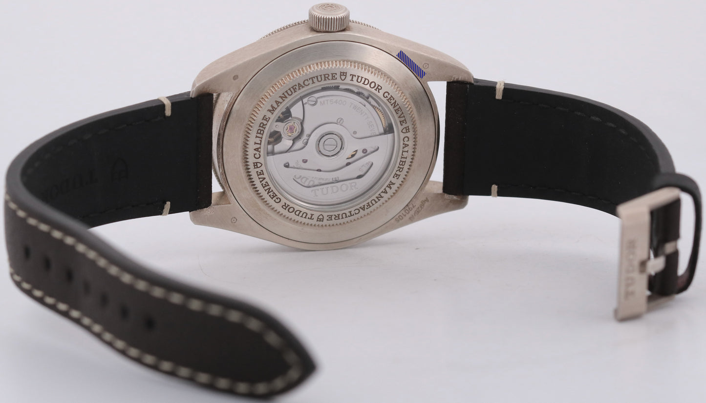 2021 Tudor Black Bay 58 79010SG 925 Sterling Silver Leather 39mm Box Papers