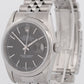 Rolex DateJust 36mm BLACK Stainless Steel JUBILEE Smooth Automatic Watch 16200
