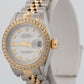 Ladies Rolex DateJust White DIAMOND 18K Gold Steel 26mm JUBILEE Watch 79173