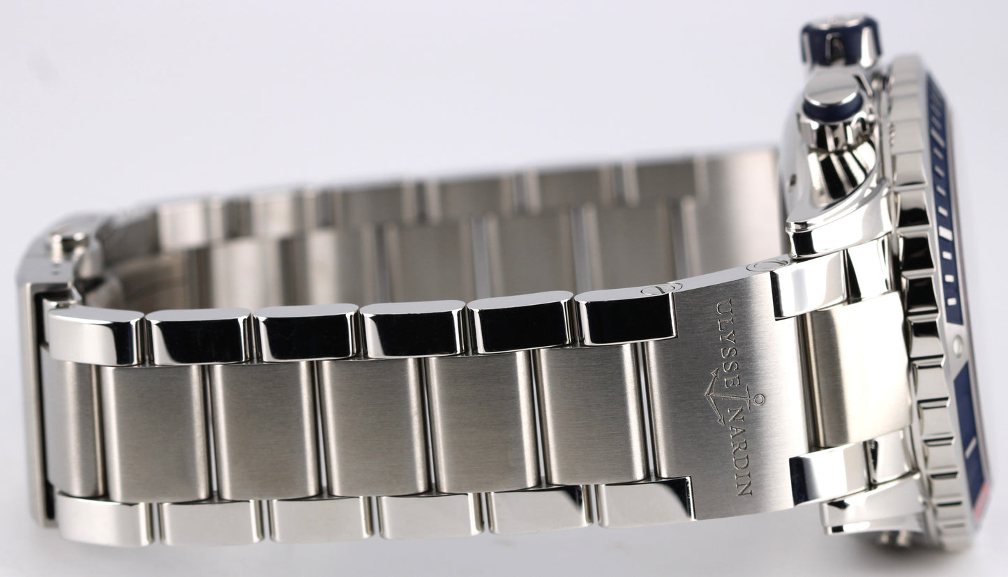 Ulysse Nardin Diver Chronograph Monaco LE Steel Blue 44mm 1503-151 LTD Watch