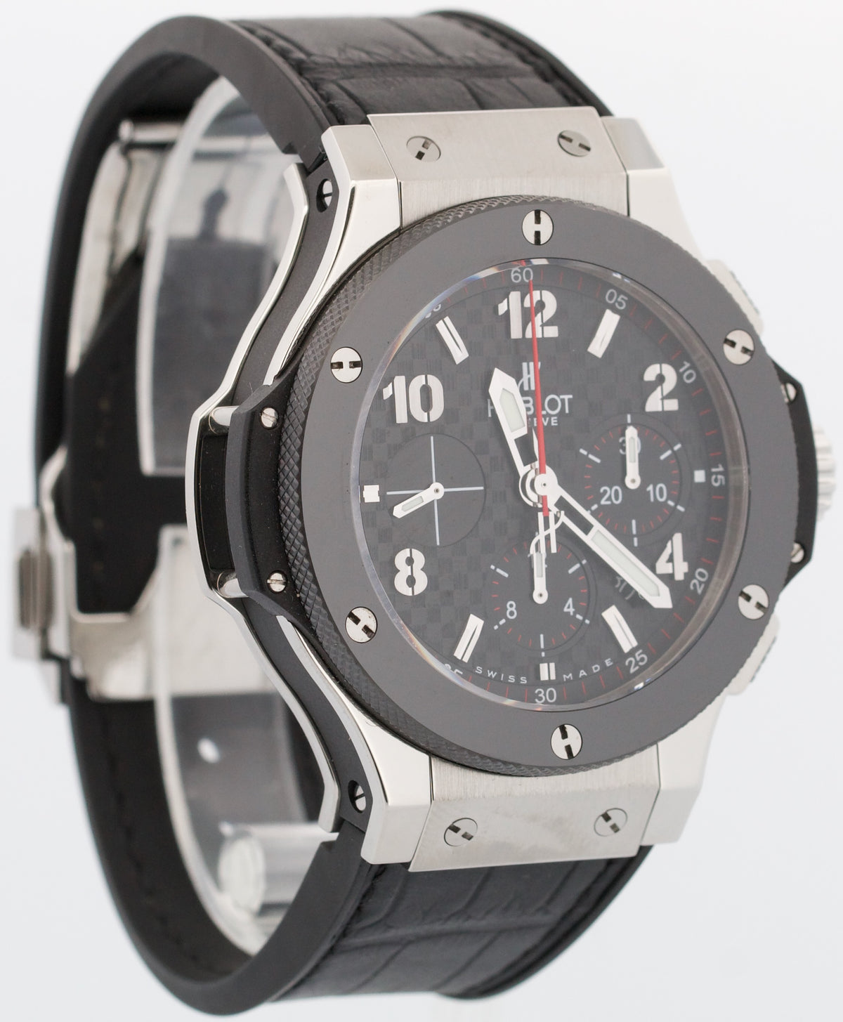 Hublot Big Bang 301.SB.131.RX Black Stainless Steel 44mm Rubber Watch Papers
