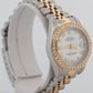 Ladies Rolex DateJust White DIAMOND 18K Gold Steel 26mm JUBILEE Watch 79173