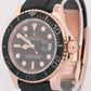 Rolex Yacht-Master BLACK 18K Rose Gold Oysterflex Rubber 40mm 116655 Watch