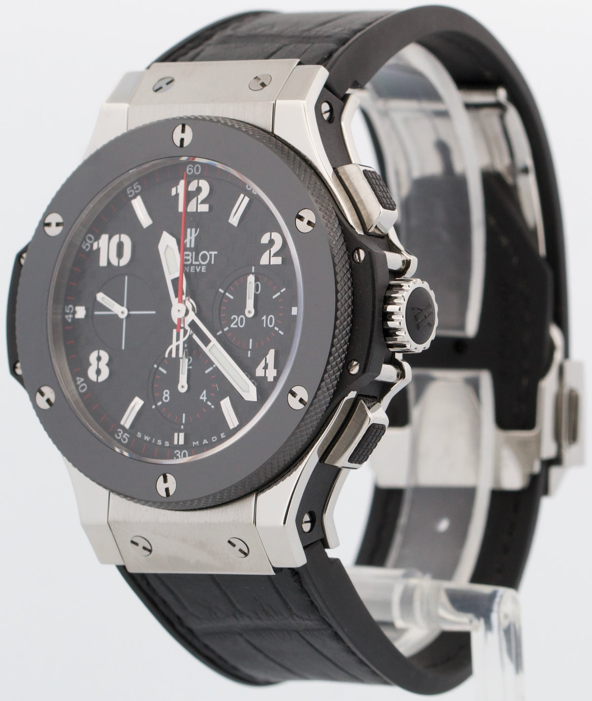 Hublot Big Bang 301.SB.131.RX Black Stainless Steel 44mm Rubber Watch Papers