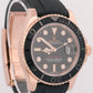 Rolex Yacht-Master BLACK 18K Rose Gold Oysterflex Rubber 40mm 116655 Watch